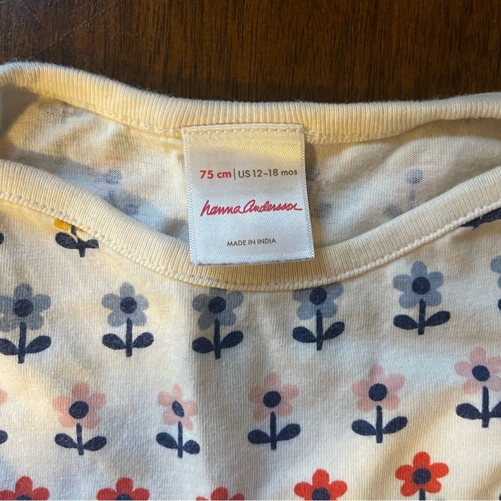 Hanna Andersson | Floral Baby Pocket Dress | 12-18 mo - Picture 2 of 5